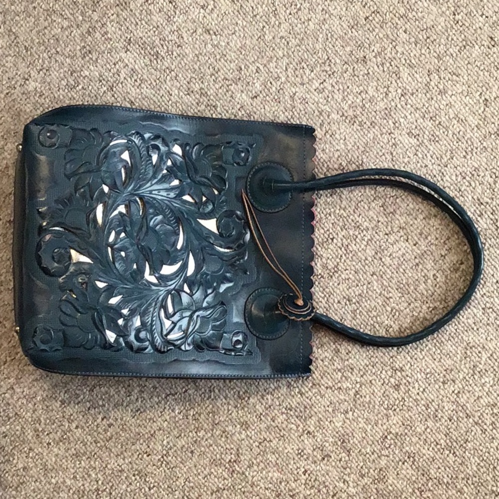 Leather Tote (Indigo)
